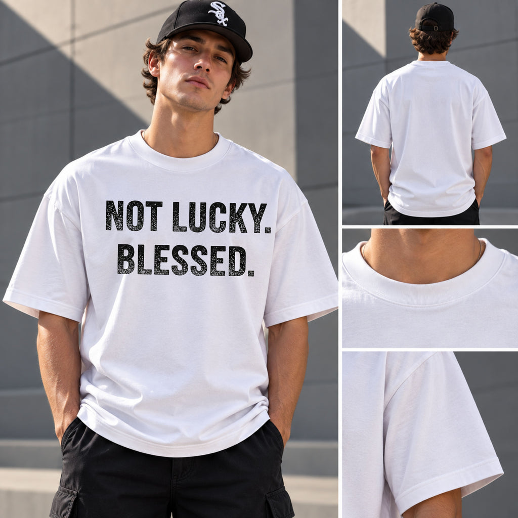 Not Lucky. Blessed. BoxTee