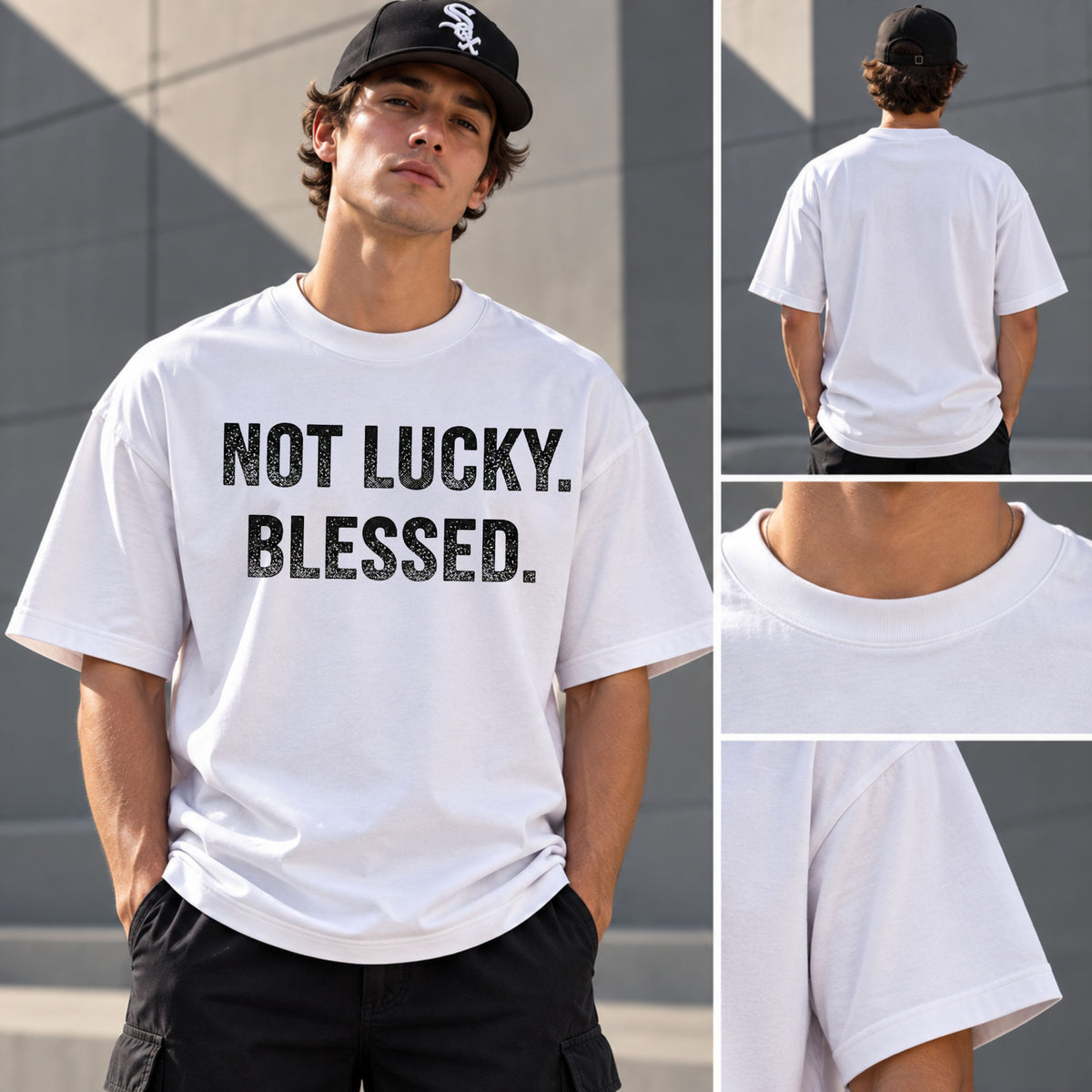 Not Lucky. Blessed. BoxTee