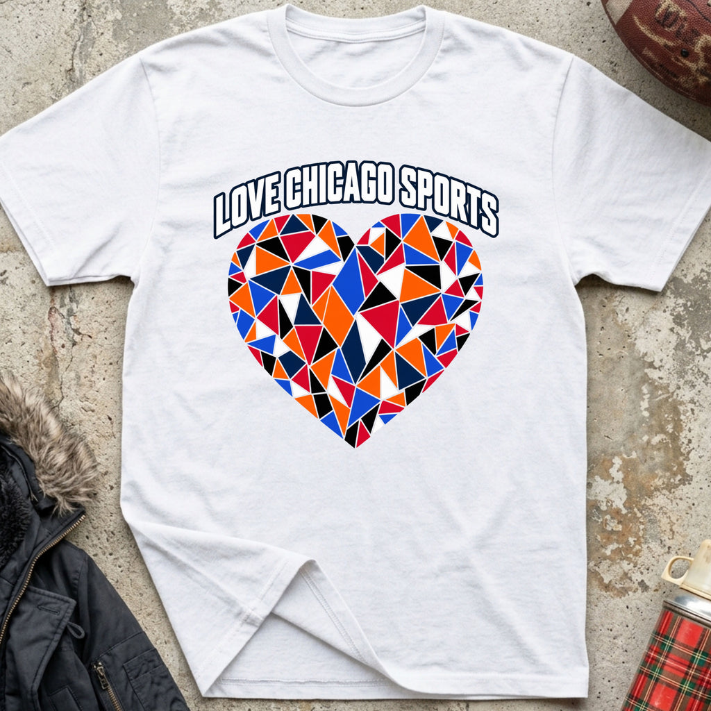 Love Chicago Sports Mosaic Tee