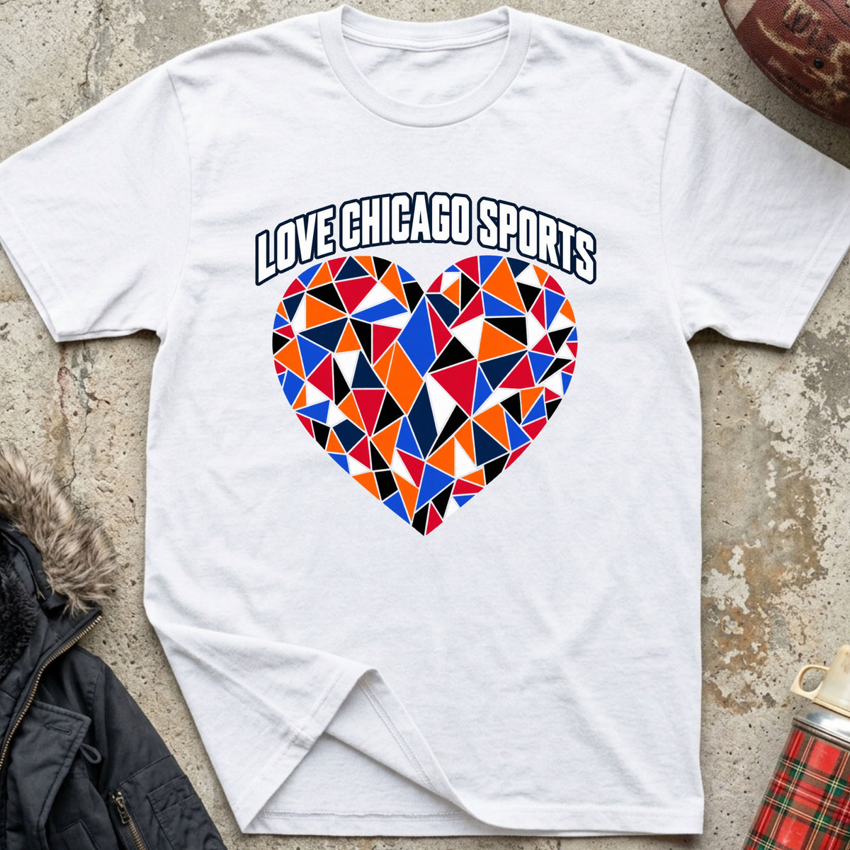 Love Chicago Sports Mosaic Tee
