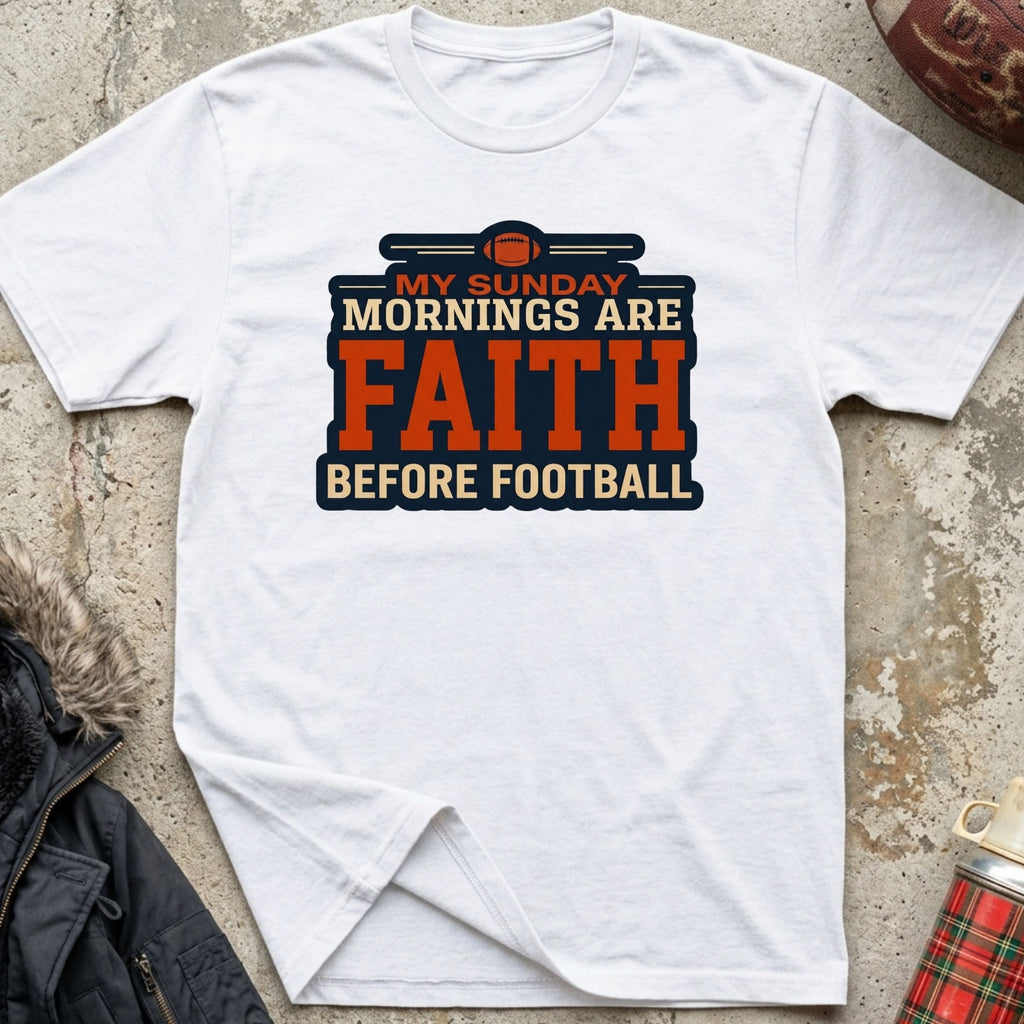 Faith Before Football Tee