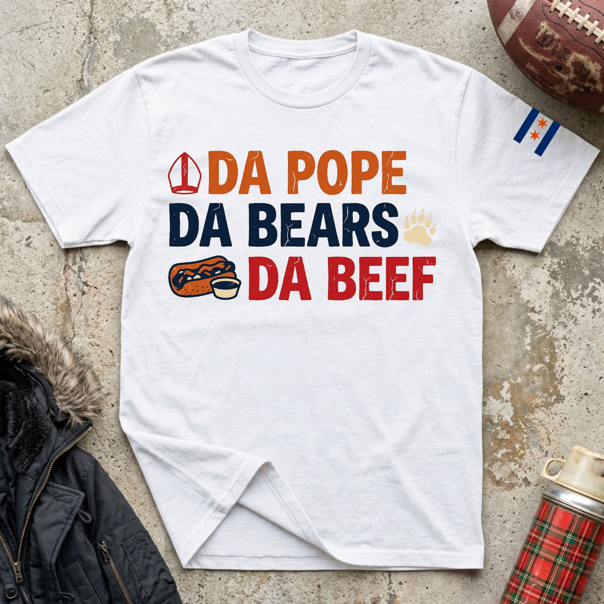 Da Pope/Bears/Beef Tee
