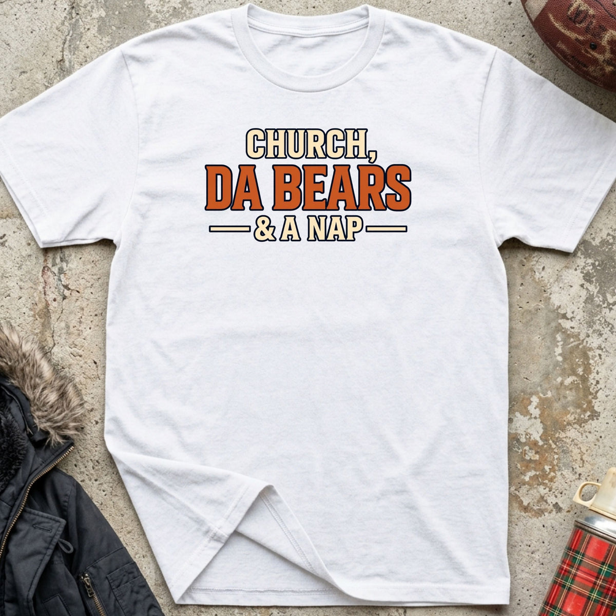 Church, Da Bears, and a Nap Tee