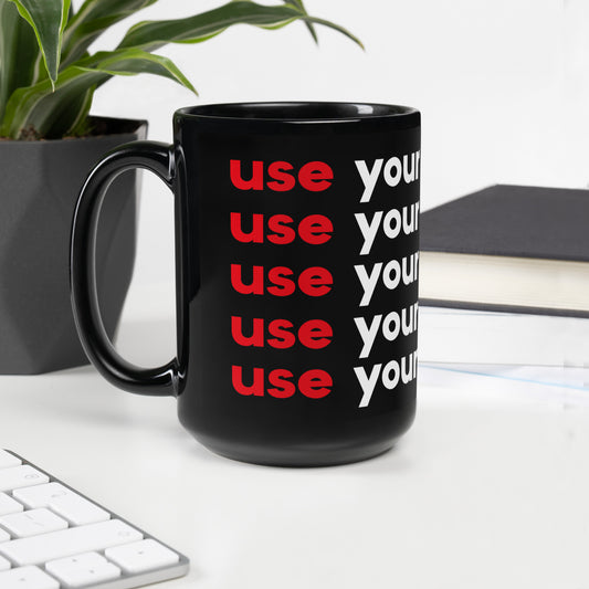 UYFT Glossy Mug (Black)