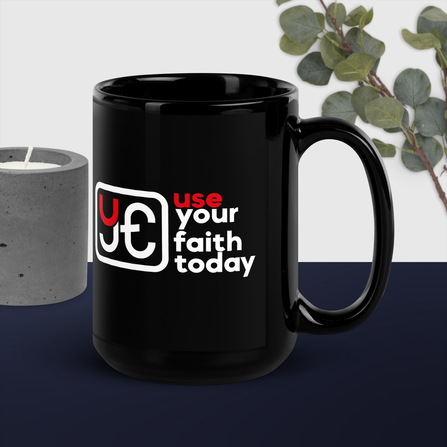 UYFT Logo Glossy Mug (Black)