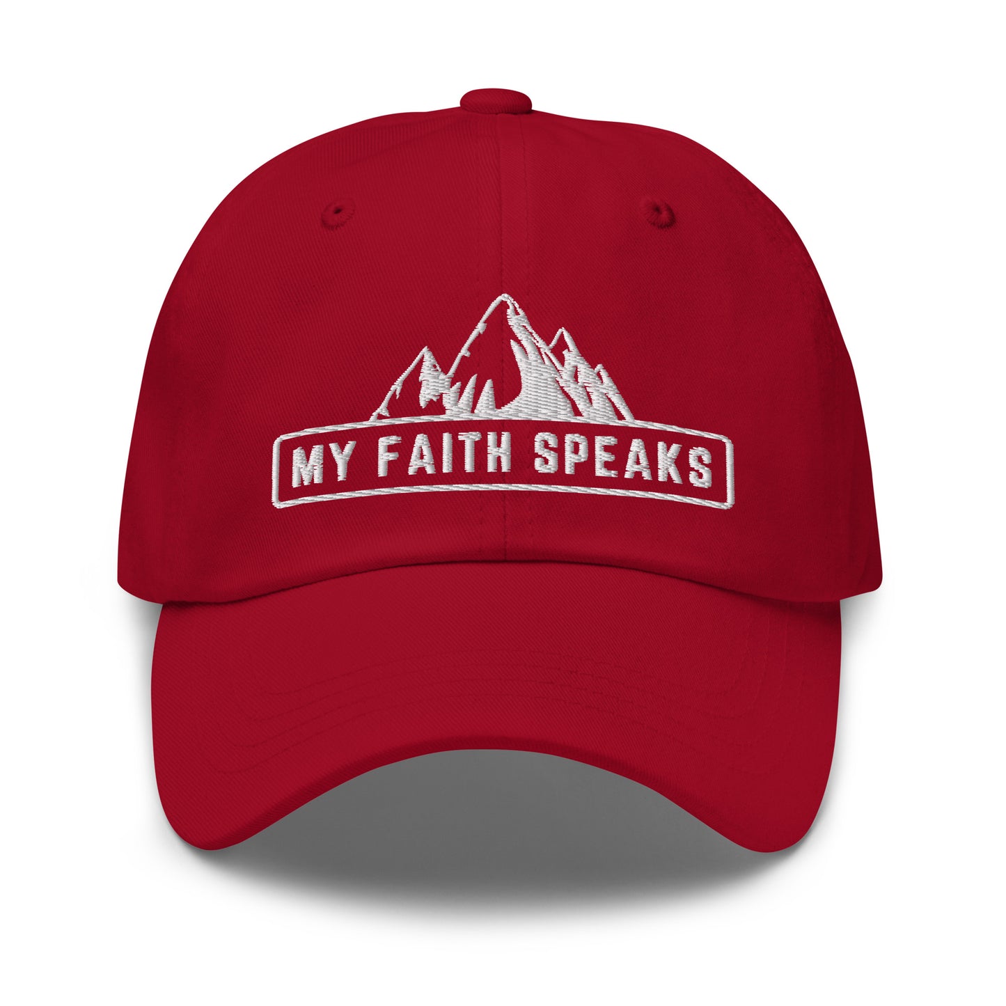 'My Faith Speaks' Embroidered Dad hat