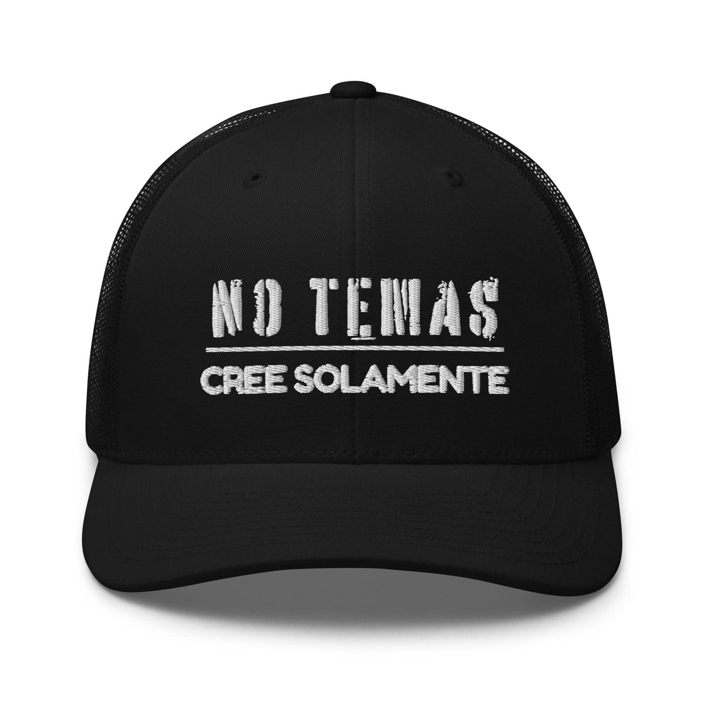 'No Temas' Embroidered Trucker