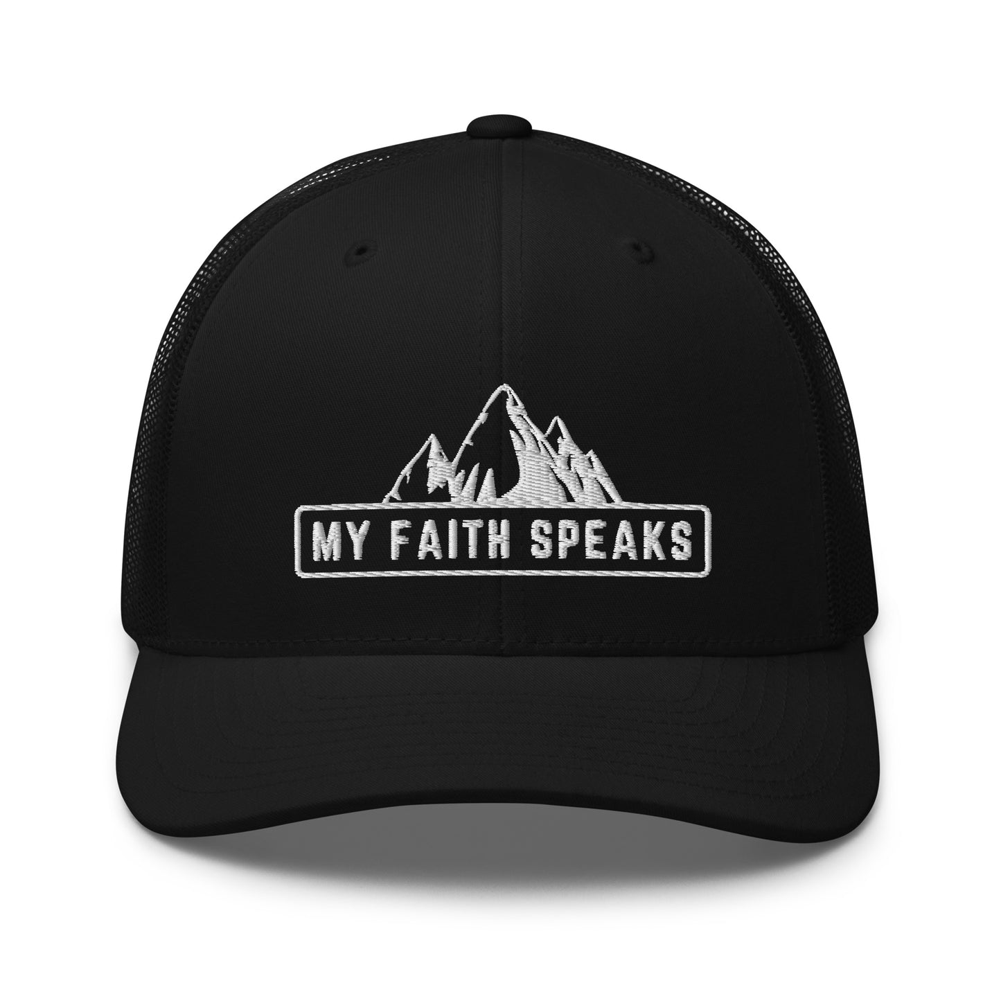 'My Faith Speaks' Embroidered Trucker