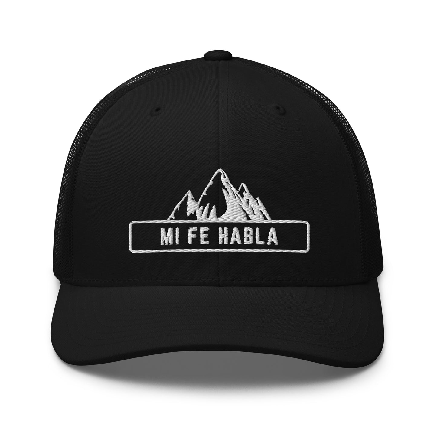 'Mi Fe Habla' Embroidered Trucker