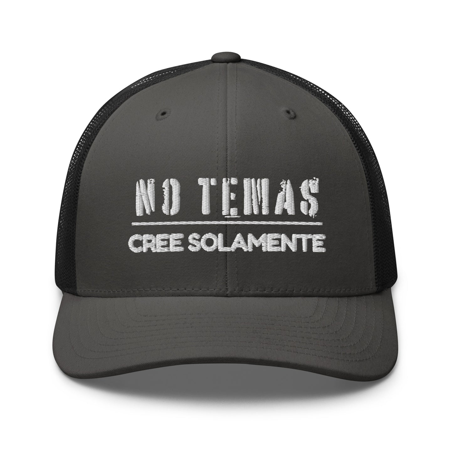 'No Temas' Embroidered Trucker