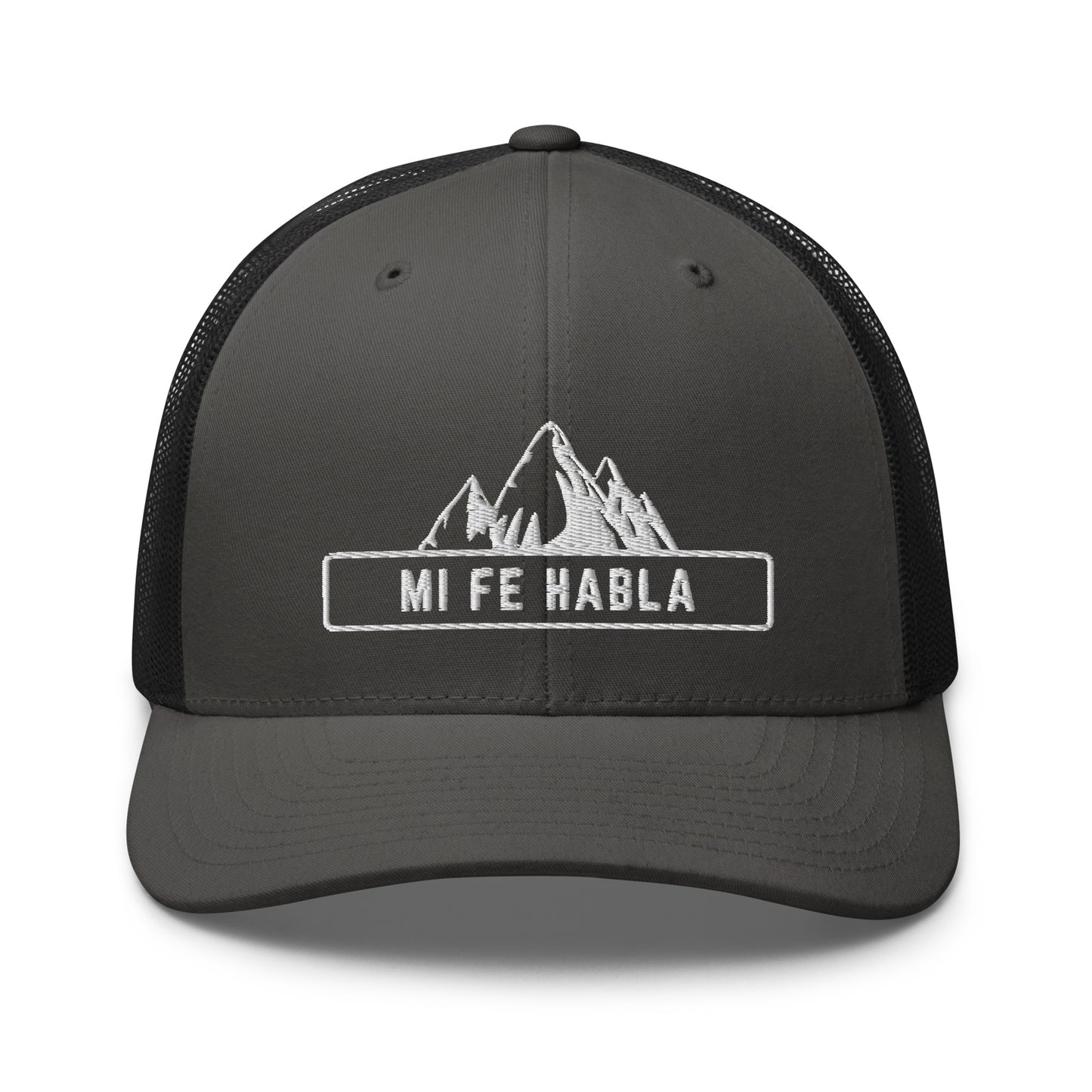 'Mi Fe Habla' Embroidered Trucker