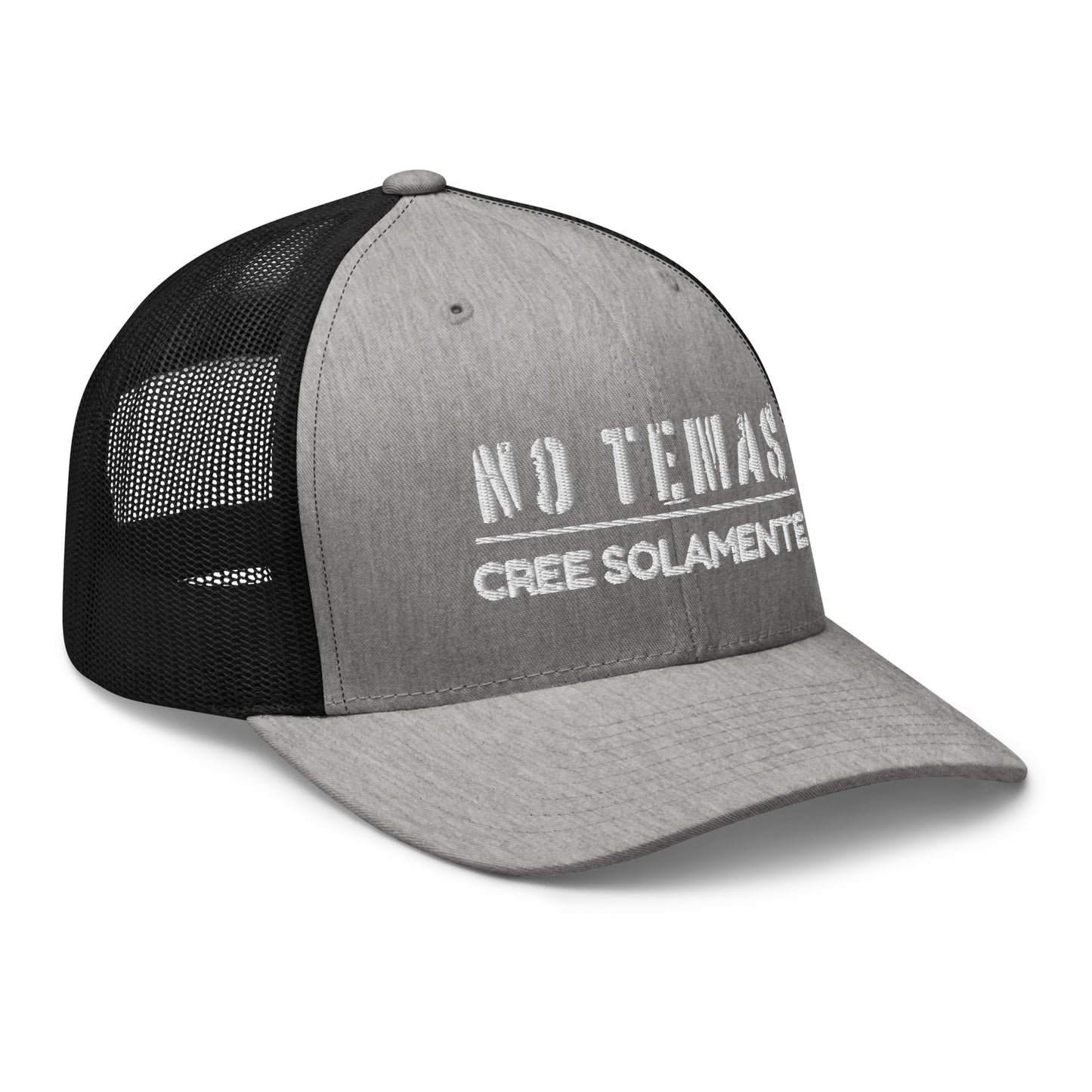 'No Temas' Embroidered Trucker