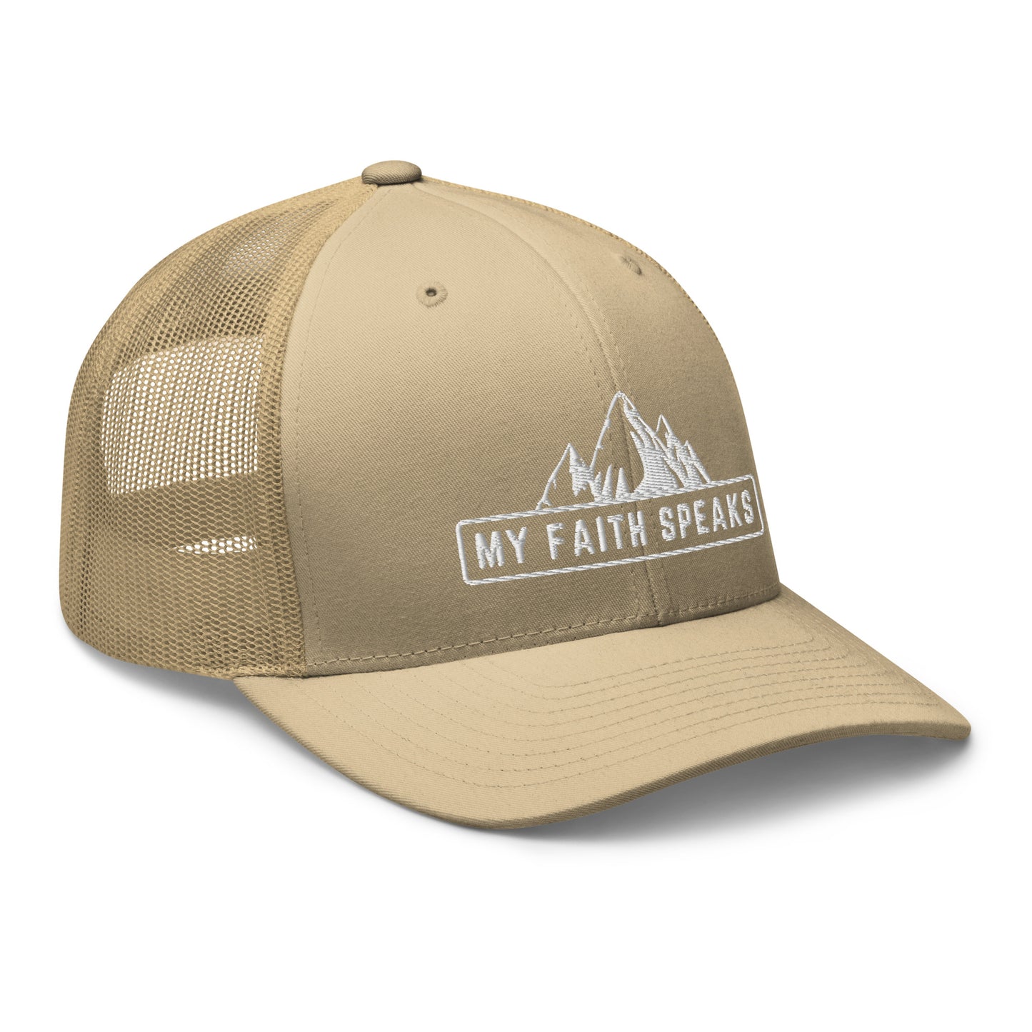 'My Faith Speaks' Embroidered Trucker