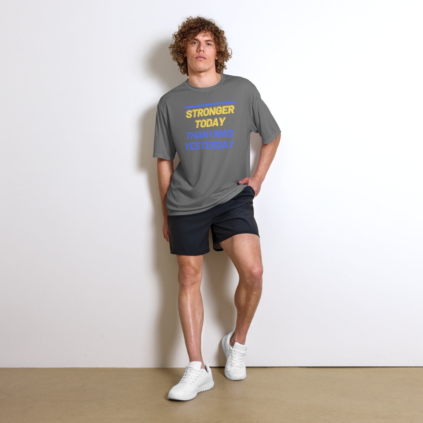 'Stronger Today' Performance Tee