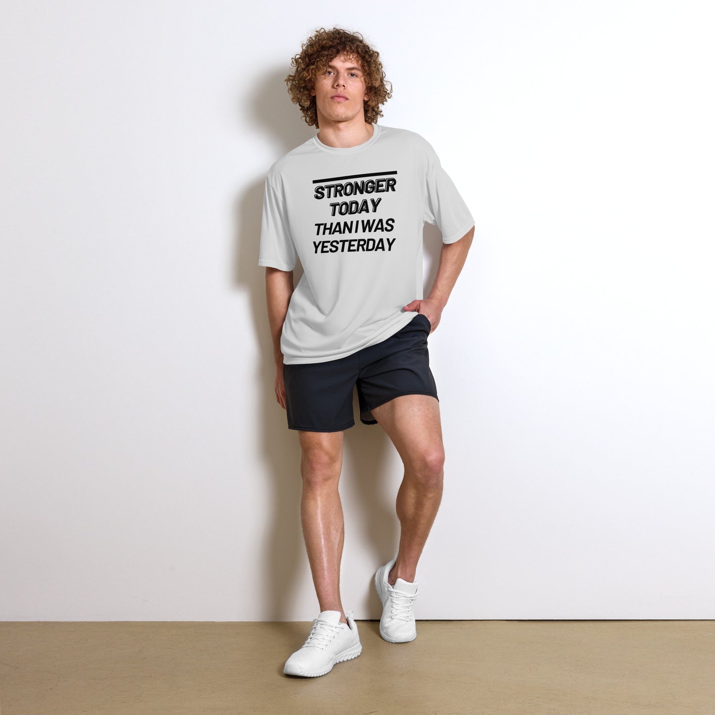 'Stronger Today' Performance Tee