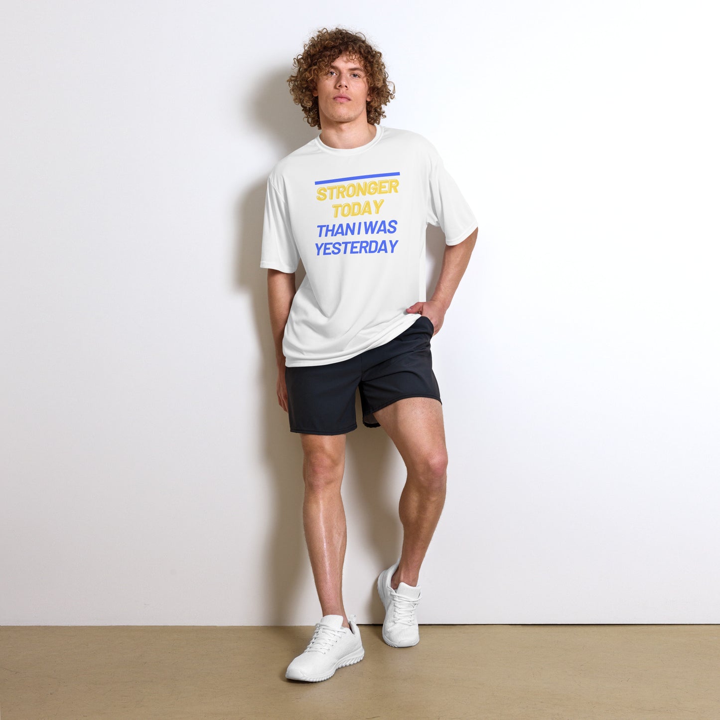 'Stronger Today' Performance Tee