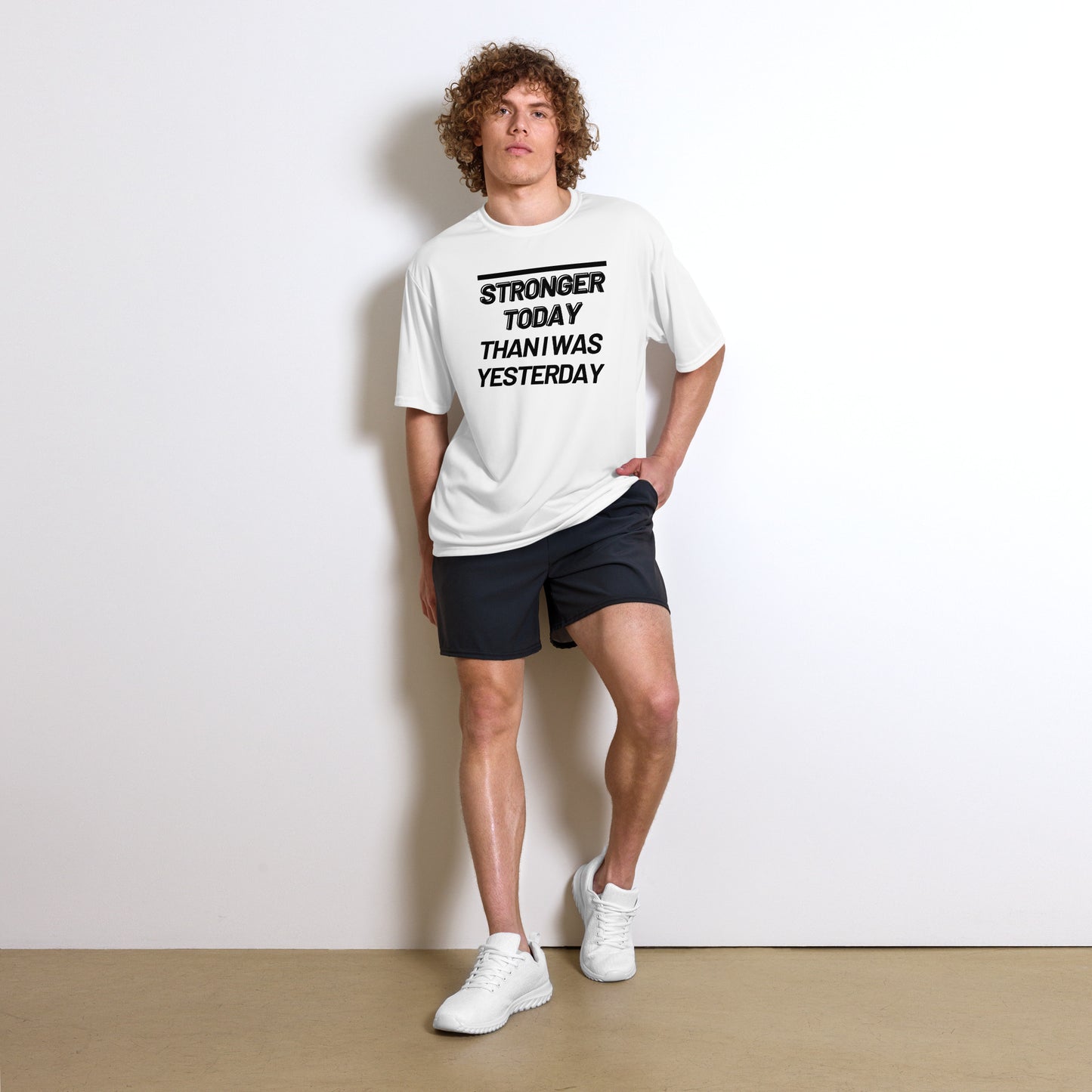 'Stronger Today' Performance Tee