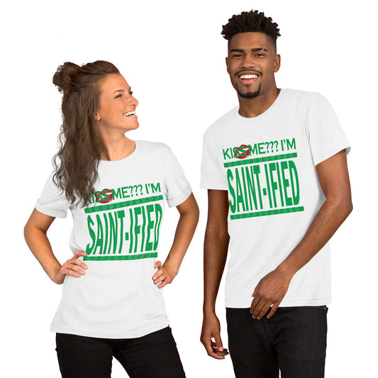 SAINT-IFIED St. Patrick's Day White Tee