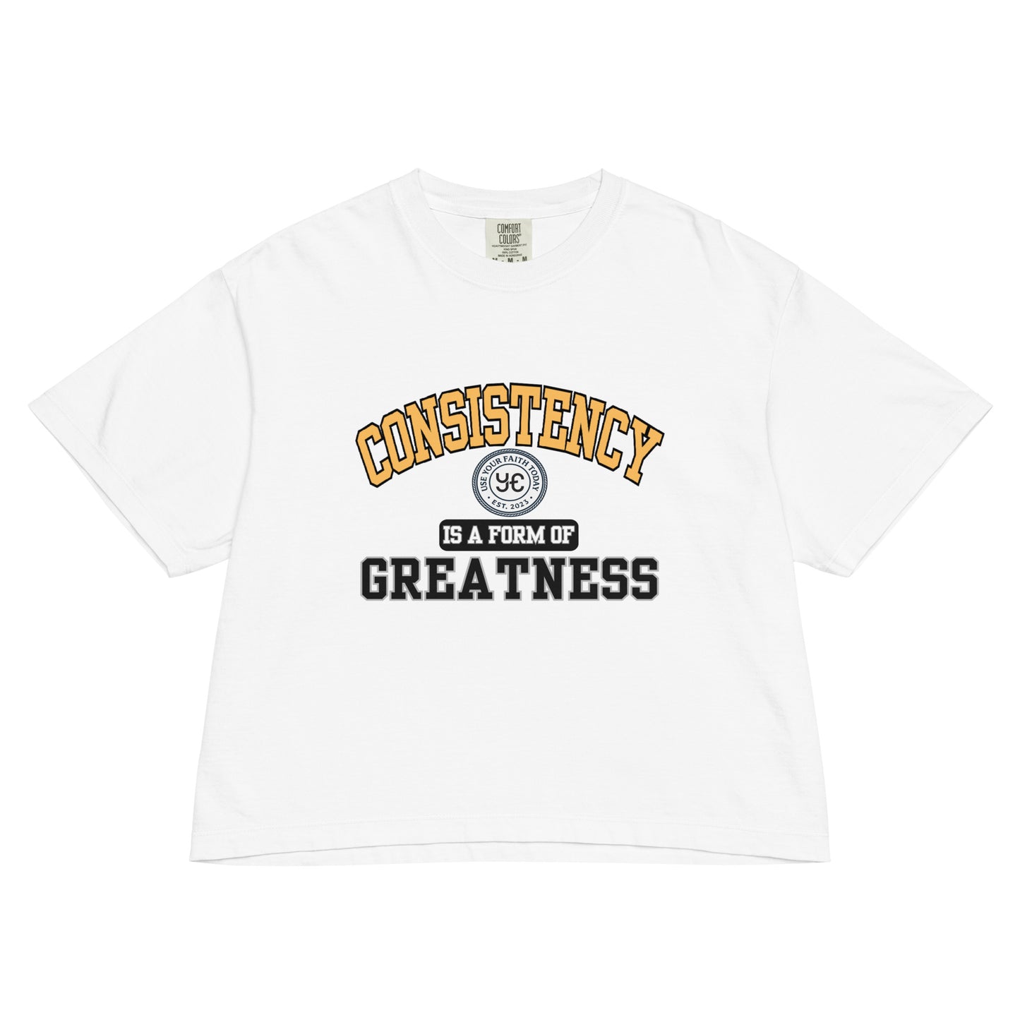 'Consistency U.' Women's Box Tee